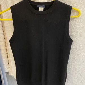 JCrew dress black merino wool tank, size S, worn once